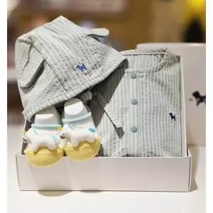 [블루독베이비](의정부점)GN)스타포켓 바디수트, 양말 선물세트(46370-040-050)