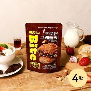 [허닭BITE] 실온 프로틴 그래놀라 카카오맛 4팩