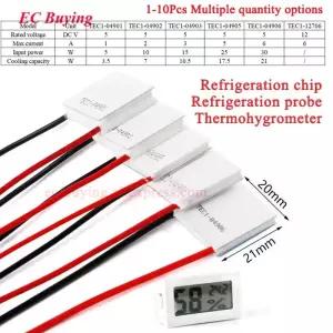 열전소자 TEC1-12706 TEC1 04901 04902 04903 04905 04906 5V 12V 반도체 냉장고 열전 쿨링기 펠티어 20x20