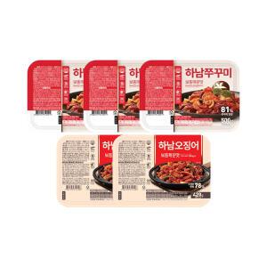 하남쭈꾸미 보통매운맛 500g, 3개 + 하남오징어 보통매운맛 420g, 2개