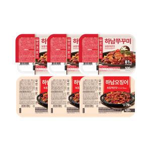 하남쭈꾸미 보통매운맛 500g, 3개 + 하남오징어 보통매운맛 420g, 3개