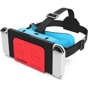 스위치 VR 게임 라보 및 YouTube 동공 거리 조절이 가능하고 고글 스트랩이 있는 안경 OLED 액세서리를