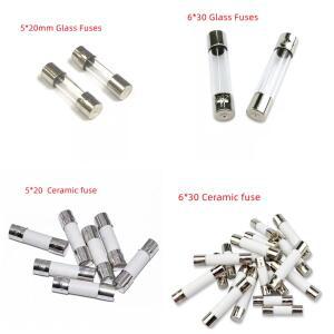 빠른 블로우 유리 튜브 퓨즈, 250V 0.5 1, 2, 3, 4, 5, 6, 8, 30 A, 5x20mm, 6x30mm, 개로트 AMP