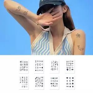 [룽스_62]미니 타투 스티커 패션 문신 붙이는문신 패치