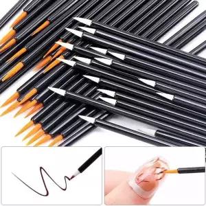 [룽스_62]네일아트브러쉬 젤 라이너 브러쉬 세트 100개 2종
