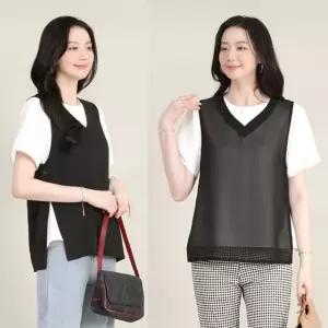 애비뉴투지 뱃살 커버 조끼 2종