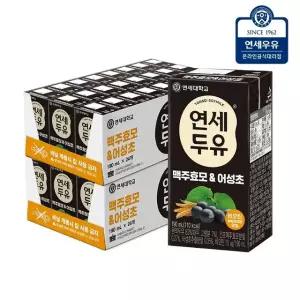 연세우유 맥주효모 어성초 두유 190ml 48팩