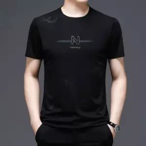 남자 여름 가을 반팔 라운드 얇은 프린트 라운드넥 상의 코디룩 티셔츠 반팔티 인기2