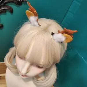 [룽스_62]사슴 루돌프 집게핀 헤어 한쌍