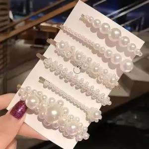 [룽스_62]머리핀 다양한 진주 사이즈 당고머리핀 5종세트
