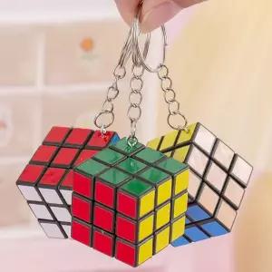 [룽스_62]미니 큐브 열쇠고리 핸드폰키링 3단 DD-12467