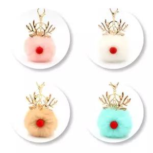[룽스_62]골드 뿔 폼폼이 폼폼이 키링 귀여운