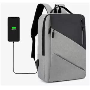 [룽스_62]USB 충전가능 스퀘어 노트북 남성백팩 학생 백팩