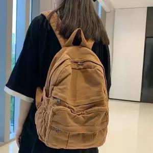 [룽스_62]백팩 심플 무지 힙색 스쿨백 데일리 캐주얼백
