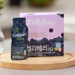 켈리베리 유기농 야생 블루베리 퓨레 50gx10포x6박스