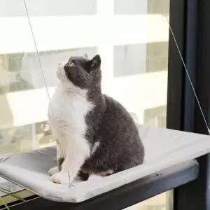 고양이 창문 해먹 사각 침대 유리창 캣타워 흡착식 창문해 먹선반 창틀 유리창캣 창문캣
