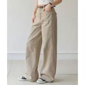 FRENCHCHIC 아벨르 백 플랩포켓 와이드 코튼팬츠_61CP1745