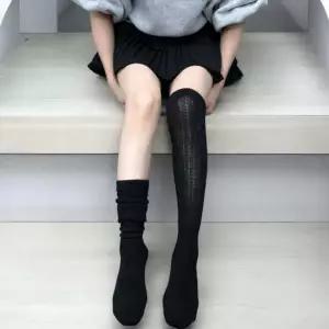 부츠양말 오버니삭스 종아리 블랙
