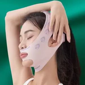 얼굴 마사지 롤러 입벌림 방지 밴드 턱 마사지기 마사지도구 페이스리팅밴드 (WE4D0CD)