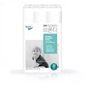 고품질 365데코 3겹 30M 30롤 무형광 화장지 (W2AF500)