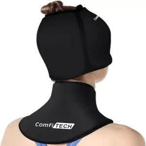 ComfiTECH 콜드 캡 및 넥 스 팩 랩 젤 콤보 헤드 경추용 케어 패키지 미디엄