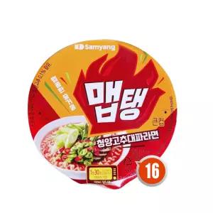삼양 맵탱 청양고추 대파 큰컵 110g x16개 /컵라면