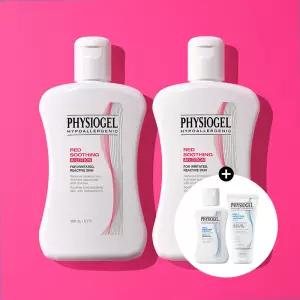 피지오겔 레드수딩 AI 페이셜 로션 200ml x2개 민감피부장벽 진정+() DMT 로션 50ml+클렌징젤 30ml