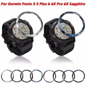 가민피닉스 Garmin Fenix ？？6x Pro 6 사파이어 5 플러스 베젤 링 접착 방지 스크래치 금속 스틸 Smartwat