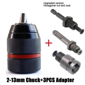 1/2-20UNF 13mm 열쇠가없는 드릴 척 육각 섕크/SDS/소켓 스퀘어 암 어댑터 하드웨어 도구 전문가