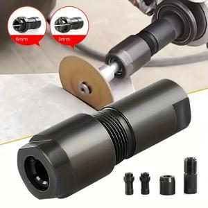 1pc 3/6mm 앵글 그라인더 수정 어댑터-100 형 M10 스레드 커터 용 스트레이트 척