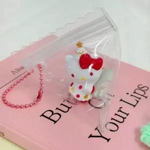 [하프클럽/]투명 입체 테트라 삼각형 DIY 지퍼백 만들기 미니 부자재 파우치