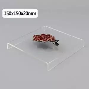 [하프클럽/]BS 정사각 ㄷ형 아크릴 진열대 150x150x20mm 소품진열