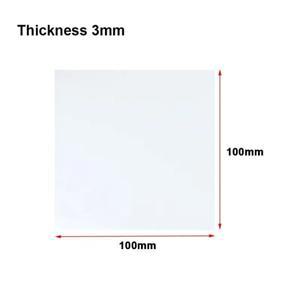 1개 화이트 실리콘 가스켓 클리어 매트 패드 0.5mm 1mm 2mm 3mm 고온 무취 고무 시트 DIY