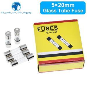 10/100PCS 5x20mm 고속 블로우 유리관 퓨즈 0.1A 4A 6A 8A 250V