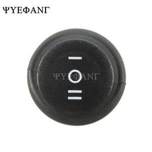 SPDT ON-OFF-ON 로커 스위치 스냅인, 라운드 블랙, 3 핀, 10A, 125V, 6A, AC 포지션, 10 개, 23mm
