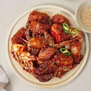 여수 돌산댁 매콤 달콤 국산 양념꽃게장 1kg
