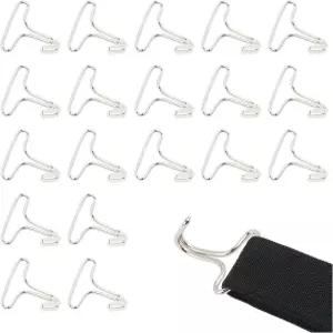YGDMD 20PCS 카시트 커버 메탈 후크 자동차 헤드레스트 커버/시트 쿠션 고정용 실용적인 카 패스너 내구성
