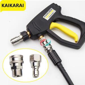압력 와셔 어댑터  360 ° 회전  M22 14mm-3/8 고속 연결  스테인레스 스틸  해제  Karcher HD 액세서리