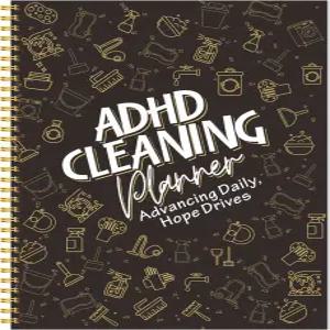 ADHD 청소 계획자 성인 가정 주방 욕실 침실 집안일을 위한 일정 및 체크리스트가 포함된 주간 월간 정리