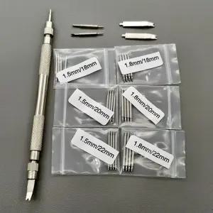 시계 수리 포크 스트랩 케이스 백 도구 24PCS 22mm 스프링 바 양면 세트