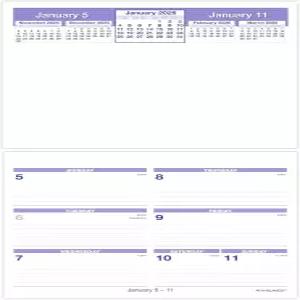 AT-A-GLANCE 2026 탁상용 캘린더 리필 주간 6인치 x 7인치 플립-A-Week (SW705X5026)