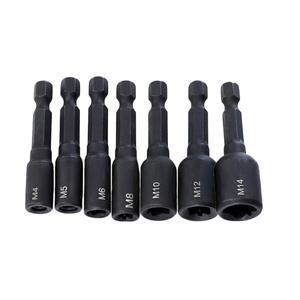 M4-M14 견고한 나사 탭 소켓 어댑터 홀더/연장 바 1/4 인치 육각 섕크 Lokma Anahtar Takimi Seti 임팩트