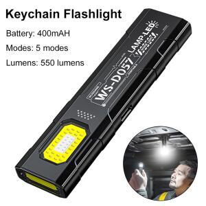 야외 LED 손전등 550루멘 작업등 휴대용 모드 미니 랜턴 토치 라이트 5가지 포켓