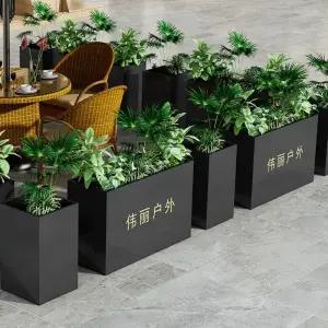 대형 시멘트 화분 플랜트 사각 베란다 박스 옥상 사각