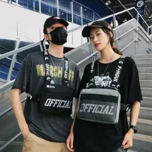 밀리터리 전술 가슴 조끼 배낭 다목적 체스트백 남성용 등산보조가방 군인메신저백