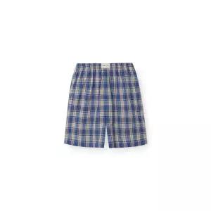 오르시떼 남성 H335 빅팜체크 5부 파자마 팬츠 570380Moony