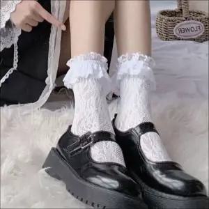 시스루 여름 레이스 양말 망사 시원한 스타킹 여자
