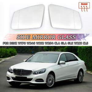 메르세데스-벤츠 호환 호환 A B C E GLA CLA GLK W176 W246 W212 용 왼쪽 및 오른쪽 사이드 미러 유리 외부
