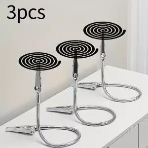 3pcs 양면 모기 향 클립 범용 악어 브래킷 깨진 확장 호스