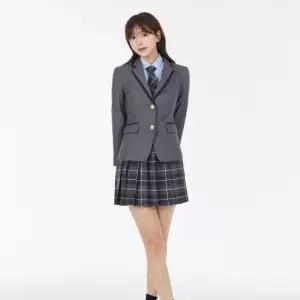 교복자켓 그레이 네이비라인 여자자켓 교복 학생복 여자교복